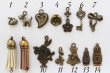 Photo3: Zips with Charms  - Antique Brass (Tax Excl.) (3)