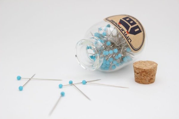 Photo3: Little House Glass Head Pins  (3)