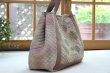 Photo2: [SALE] Octagon Tote Bag (Pink/Brown) (2)