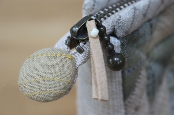 Photo2: Mini Pouch with Tatting (Tax Excl.) (2)