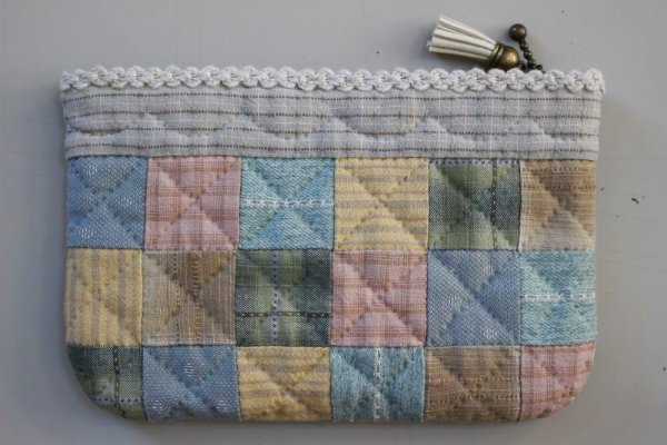 Photo2: Mouse Applique Makeup Bag (2)