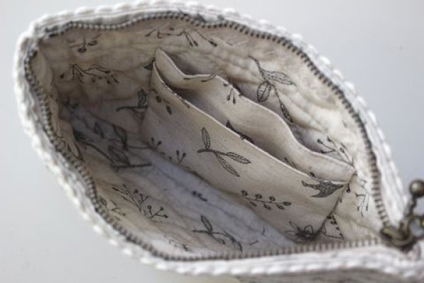 Photo3: Mouse Applique Makeup Bag (3)