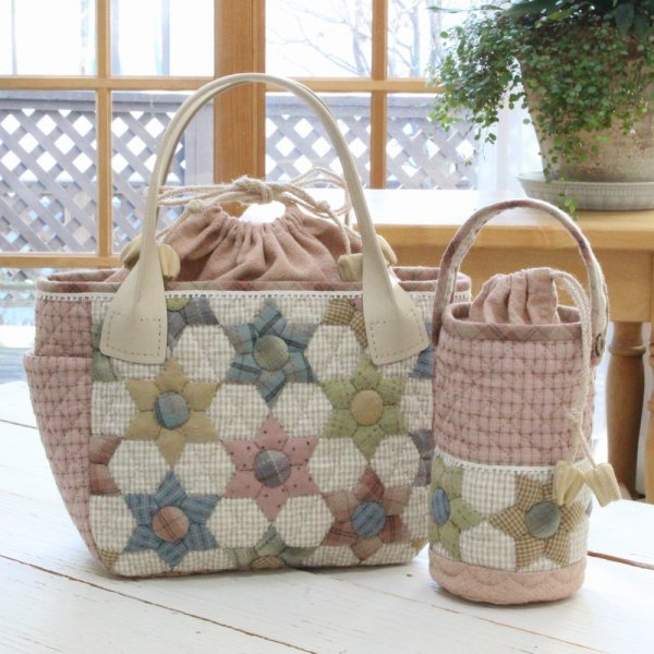Photo5: [SALE] Lunch Box Bag / Desert Rose Pattern  (5)