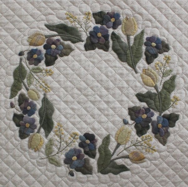 Photo2: [SALE] Spring Wreath - Tulip, Viola and Rape Flower  (2)