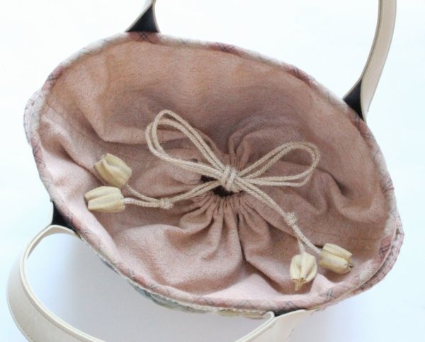 Photo4: [SALE] Lunch Box Bag / Desert Rose Pattern  (4)