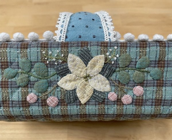 Photo2: Poinsettia Basket with Handle (Tax Excl.) (2)