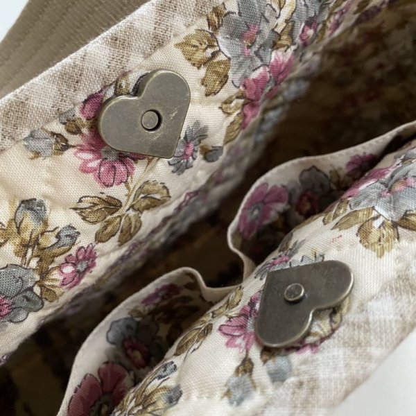 Photo4: [SALE] Tote Bag with Flowers  (4)