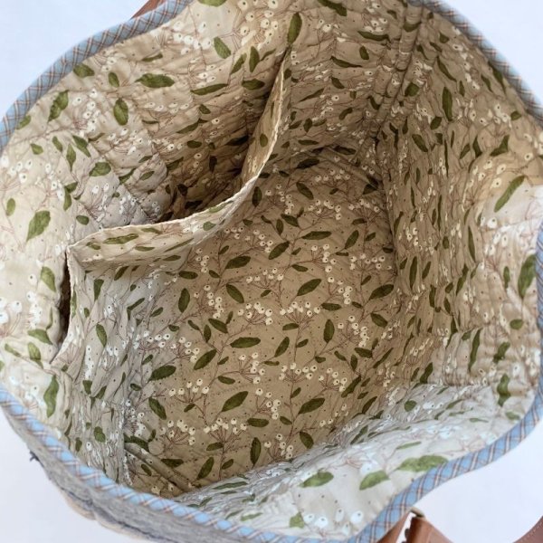 Photo2: Bag with Around the World Quilt Pattern (2)