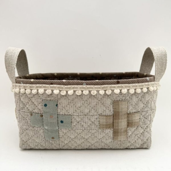 Photo2: Criss-Cross Basket  (2)