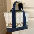 Photo1: Tote Bag with Strawberry Appliqué  (1)