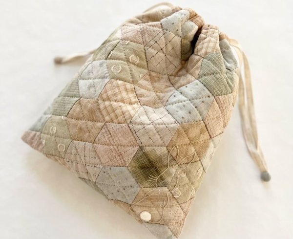 Photo5: Kinchaku Bag with Rabbit  (5)