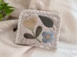 Photo2: Flat Pouch with Northern Flowers  (2)