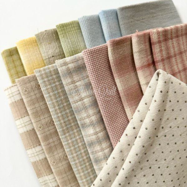 Photo3: Fabric Set for Hexagon Baby Quilt (3)