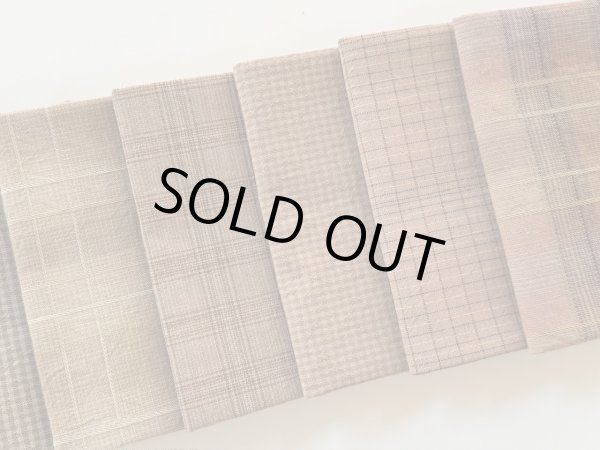 Photo3: Yarn Dyed Fabric - Set of 10 Cuts (24-11-28)  (3)