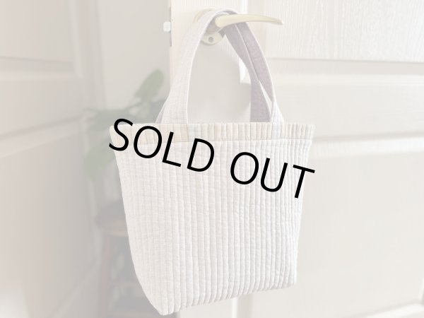 Photo1: Quilted Tote Bag | Stacked Rectangles (1)
