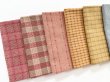Photo2: Yarn Dyed Fabric - Set of 10 Cuts (25-5-29)  (2)