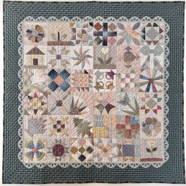 Photo1: Monthly Quilt 2015 | Sampler Quilt (1)