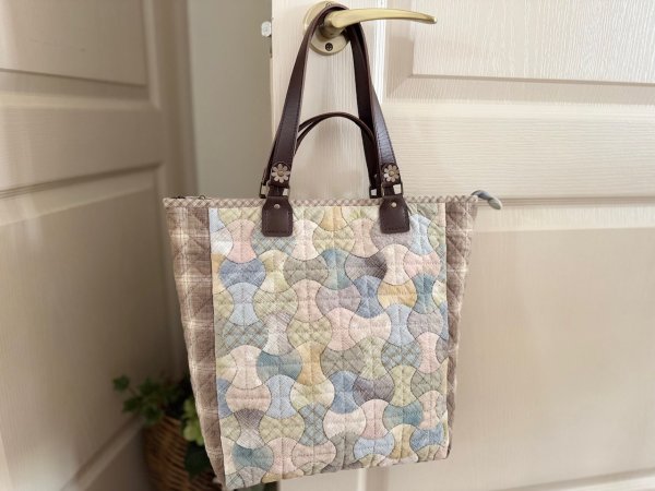Photo1: Spool 2-way (Handbag / Shoulder) Vertical Bag  (1)