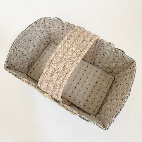 Photo3: Banksia Rose Storage Basket  (3)