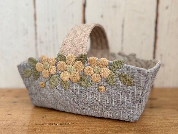 Photo2: Banksia Rose Storage Basket  (2)