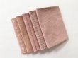 Photo1: Yarn Dyed Fabric - Set of 5 Cuts (25-8-20) Pink (1)