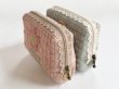 Photo2: Northern Flower Pouch with Lace Zipper (Pink) (2)