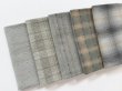 Photo2: Yarn Dyed Fabric - Set of 5 Cuts (25-9-1) Blue (2)