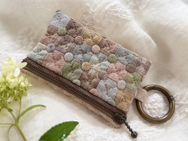 Photo1: Mini Pouch with Carabiner  (1)