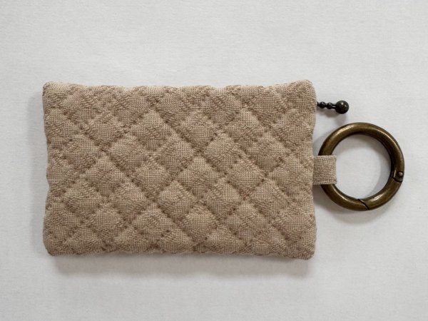 Photo3: Mini Pouch with Carabiner  (3)