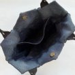Photo3: Origami Quilt | Hexagon Flower Mini Bag (Navy) (3)