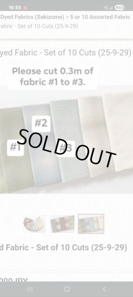 Photo2: Sakizome Fabric (0.3m) (2)