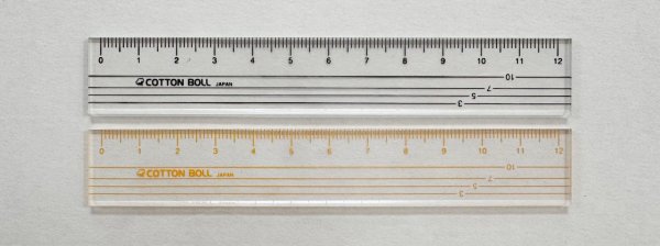 Photo3: Cotton Boll Quilting Ruler (12cm / 30cm) (3)