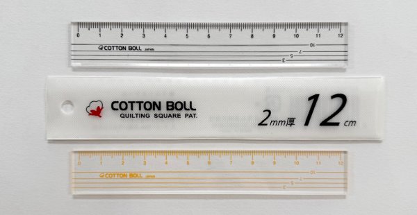 Photo4: Cotton Boll Quilting Ruler (12cm / 30cm) (4)