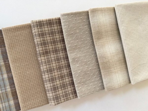 Photo3: Yarn Dyed Fabric - Set of 10 Cuts (25-10-15)  (3)