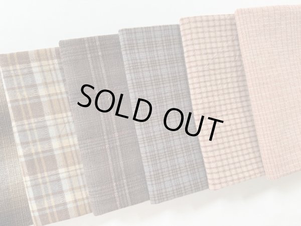 Photo3: Yarn Dyed Fabric - Set of 10 Cuts (25-11-2)  (3)