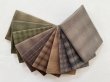 Photo1: Yarn Dyed Fabric - Set of 10 Cuts (25-11-22) #2 (1)