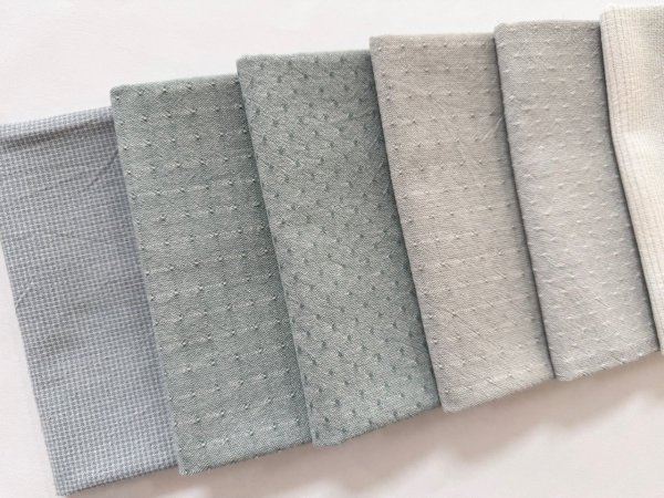 Photo2: Yarn Dyed Fabric - Set of 10 Cuts (25-11-22) #1 (2)