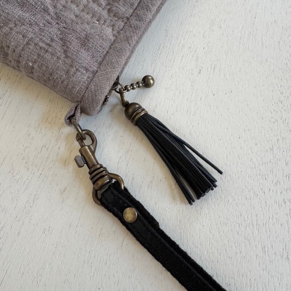 Photo3: Quilted Mini Crossbody Bag (3)