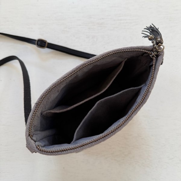 Photo2: Quilted Mini Crossbody Bag (2)