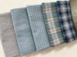 Photo2: Yarn Dyed Fabric - Set of 10 Cuts (25-12-23)  (2)