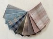Photo1: Yarn Dyed Fabric - Set of 10 Cuts (25-12-23)  (1)