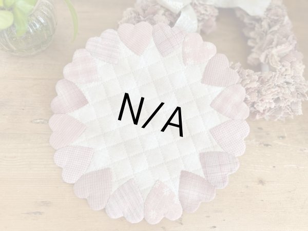 Photo1: Hearts Appliqué Placemat (1)