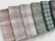 Photo2: Yarn Dyed Fabric - Set of 10 Cuts (26-1-28)  (2)