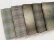 Photo2: Yarn Dyed Fabric - Set of 5 Cuts (26-1-28) Green (2)