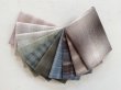 Photo1: Yarn Dyed Fabric - Set of 10 Cuts (26-1-28)  (1)