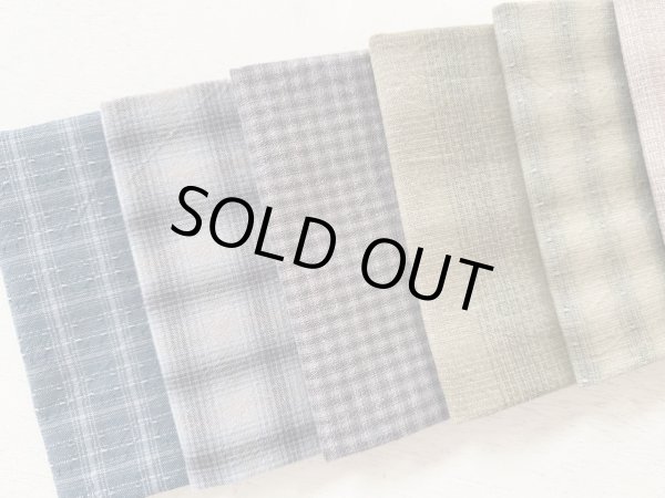 Photo2: Yarn Dyed Fabric - Set of 10 Cuts (26-2-22)  (2)