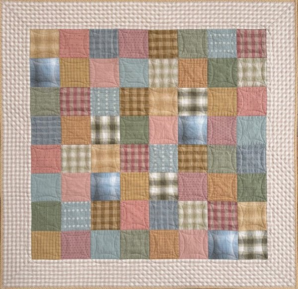 Photo3: Square Baby Quilt (3)