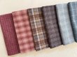 Photo2: Yarn Dyed Fabric - Set of 10 Cuts (26-3-25) Color (2)