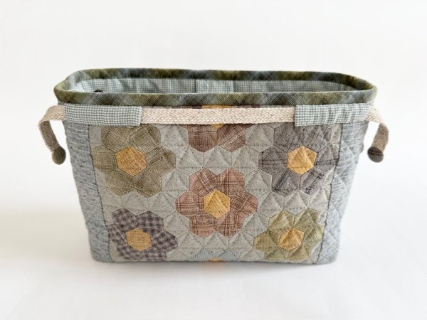 Photo6: Floral Hexagon Bag in Bag Organizer | 2-Way (6)