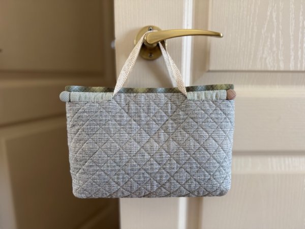 Photo2: Floral Hexagon Bag in Bag Organizer | 2-Way (2)